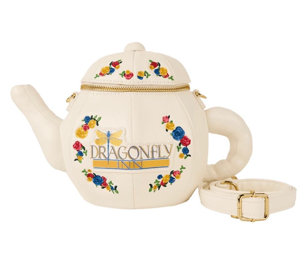 Loungefly Gilmore Girls Dragonfly Inn Figural Teapot Crossbody NWT